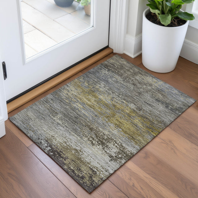 Addison Chantille ACN2071 Abstract Machine Made Transitional Taupe Rug