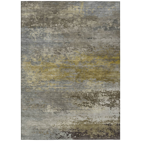 Addison Chantille ACN2071 Abstract Machine Made Transitional Taupe Rug