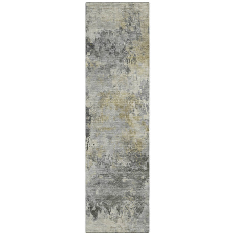 Addison Chantille ACN2073 Abstract Machine Made Transitional Pewter Rug