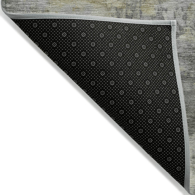 Addison Chantille ACN2073 Abstract Machine Made Transitional Pewter Rug