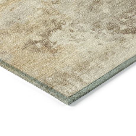 Addison Chantille ACN2073 Abstract Machine Made Transitional Tan Rug