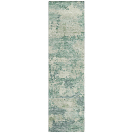 Addison Chantille ACN2074 Abstract Machine Made Transitional Teal Rug