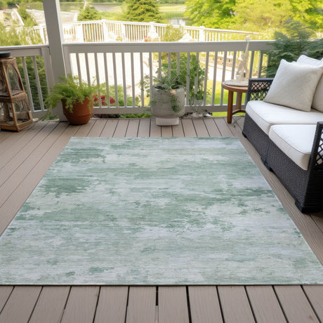 Addison Chantille ACN2075 Abstract Machine Made Transitional Mint Rug