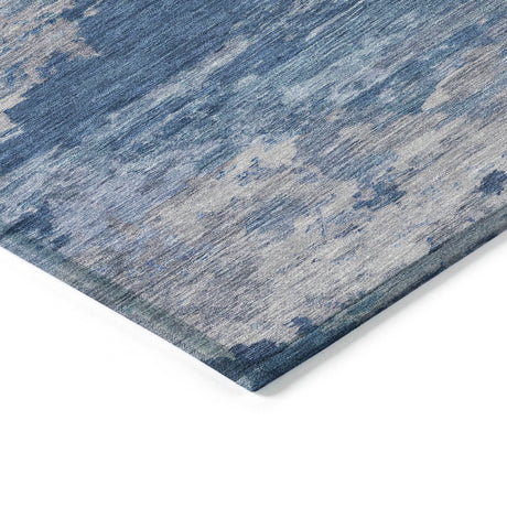 Addison Chantille ACN2075 Abstract Machine Made Transitional Navy Rug