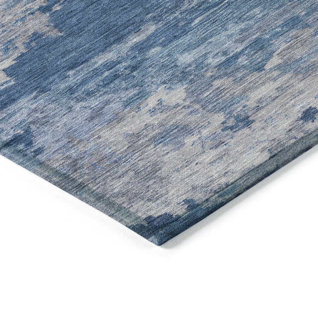 Addison Chantille ACN2075 Abstract Machine Made Transitional Navy Rug
