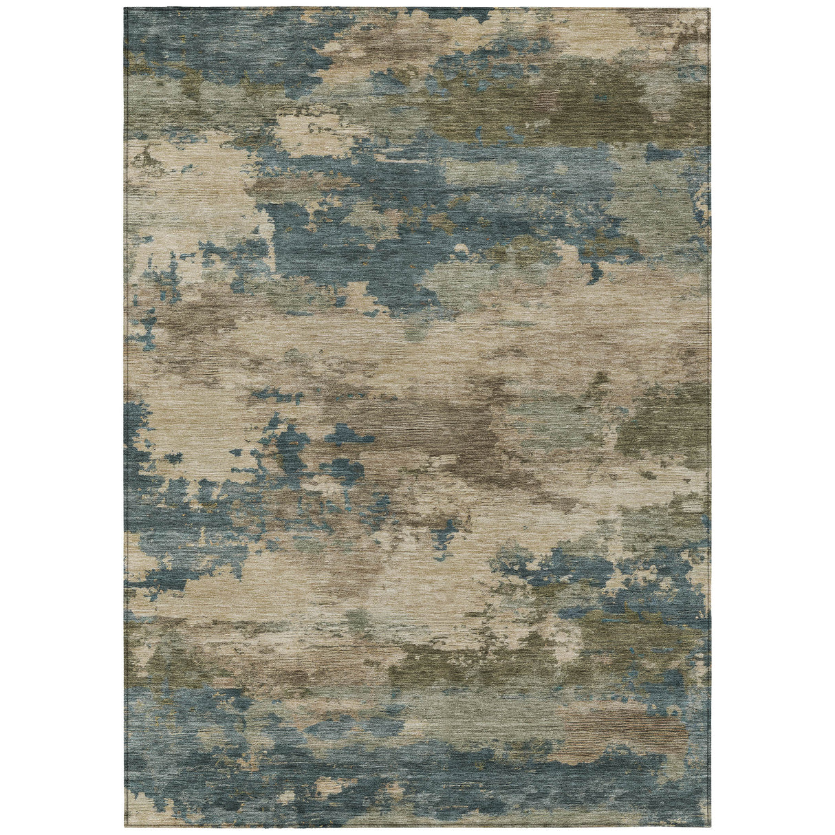 Addison Chantille ACN2075 Abstract Machine Made Transitional Teal Rug