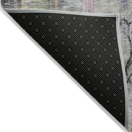 Addison Chantille ACN2076 Abstract Machine Made Transitional Blue Rug