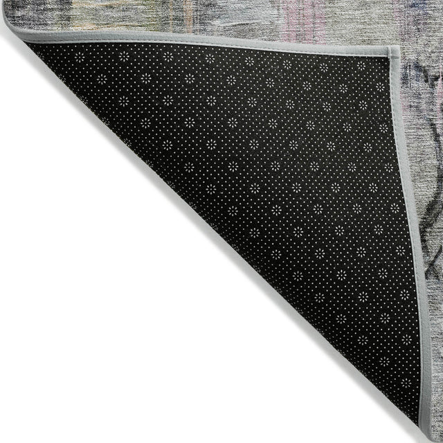 Addison Chantille ACN2076 Abstract Machine Made Transitional Blue Rug