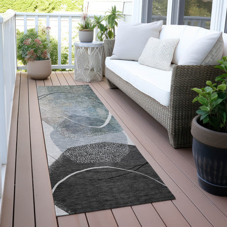 Addison Chantille ACN2077 Abstract Machine Made Transitional Ivory Rug