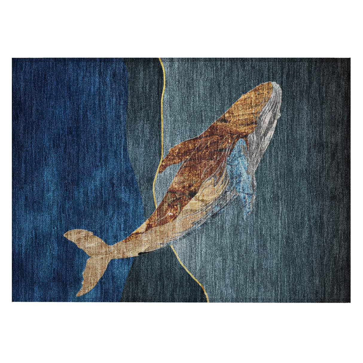 Addison Chantille ACN2078 Coastal Machine Made Transitional Blue Rug