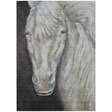 Addison Chantille ACN2080 Animal Machine Made Transitional Ivory Rug