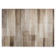 Addison Chantille ACN2082 Stripes Machine Made Transitional Brown Rug