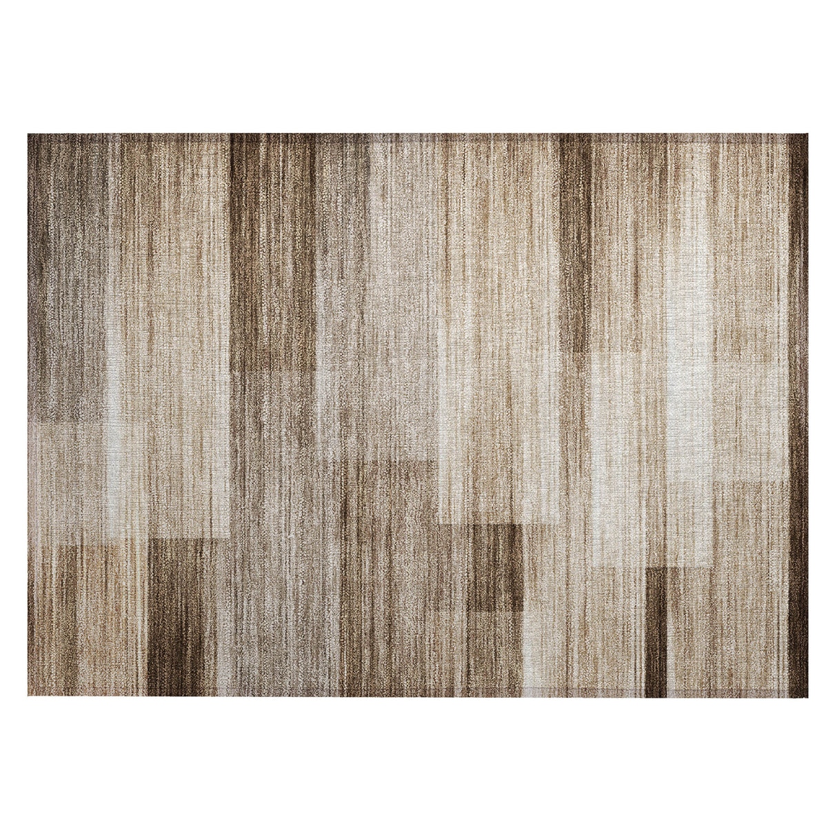 Addison Chantille ACN2082 Stripes Machine Made Transitional Brown Rug