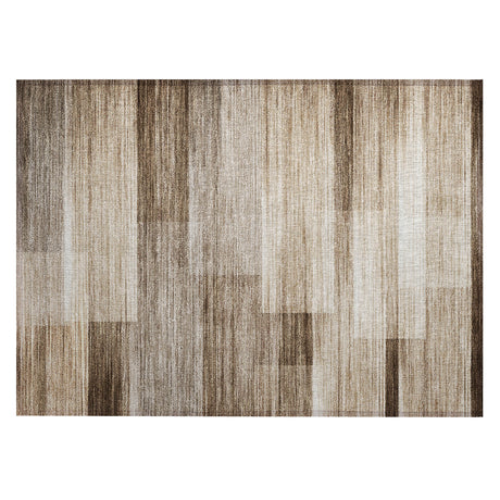 Addison Chantille ACN2082 Stripes Machine Made Transitional Brown Rug
