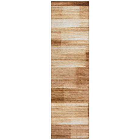 Addison Chantille ACN2082 Stripes Machine Made Transitional Paprika Rug