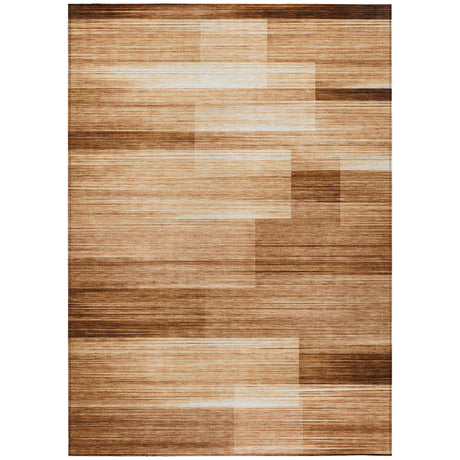 Addison Chantille ACN2082 Stripes Machine Made Transitional Paprika Rug