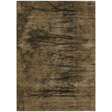 Addison Chantille ACN2083 Floral Machine Made Transitional Brown Rug