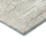 Addison Chantille ACN2083 Floral Machine Made Transitional Silver Rug