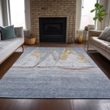 Addison Chantille ACN2084 Coastal Machine Made Transitional Blue Rug