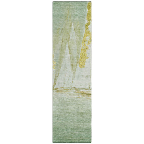 Addison Chantille ACN2084 Coastal Machine Made Transitional Green Rug