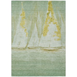 Addison Chantille ACN2084 Coastal Machine Made Transitional Green Rug