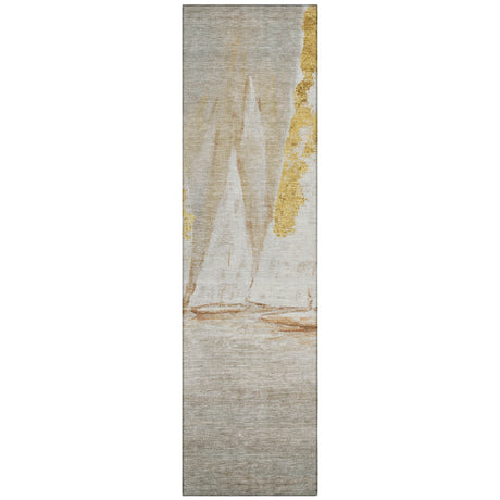 Addison Chantille ACN2084 Coastal Machine Made Transitional Taupe Rug