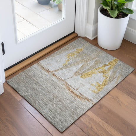 Addison Chantille ACN2084 Coastal Machine Made Transitional Taupe Rug