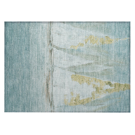 Addison Chantille ACN2084 Coastal Machine Made Transitional Teal Rug