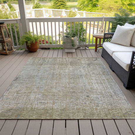 Addison Chantille ACN2087 Abstract Machine Made Transitional Beige Rug