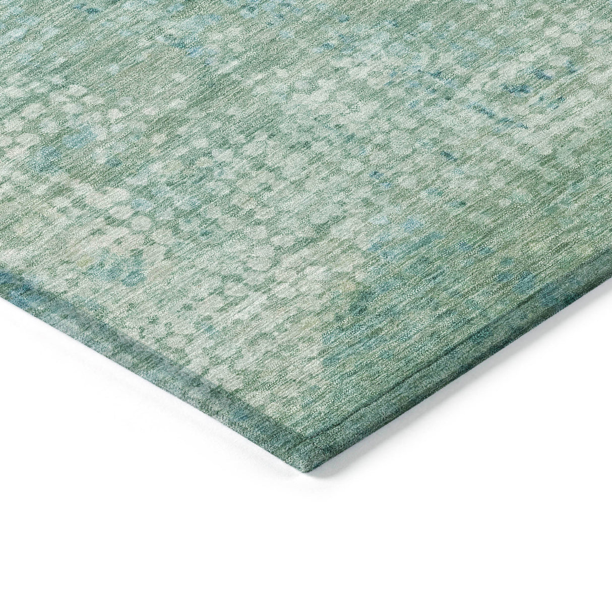 Addison Chantille ACN2087 Abstract Machine Made Transitional Teal Rug
