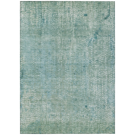 Addison Chantille ACN2087 Abstract Machine Made Transitional Teal Rug