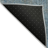 Addison Chantille ACN2088 Abstract Machine Made Transitional Blue Rug