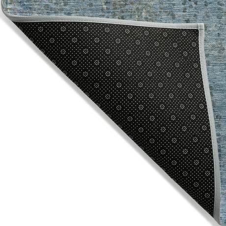 Addison Chantille ACN2088 Abstract Machine Made Transitional Blue Rug