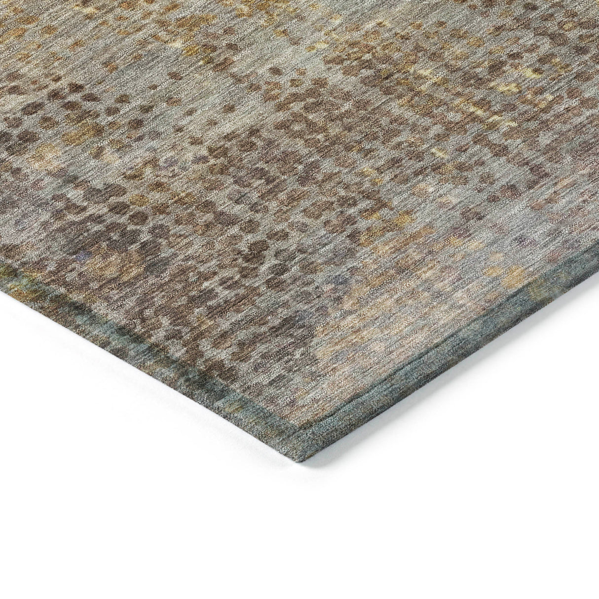 Addison Chantille ACN2088 Abstract Machine Made Transitional Brown Rug