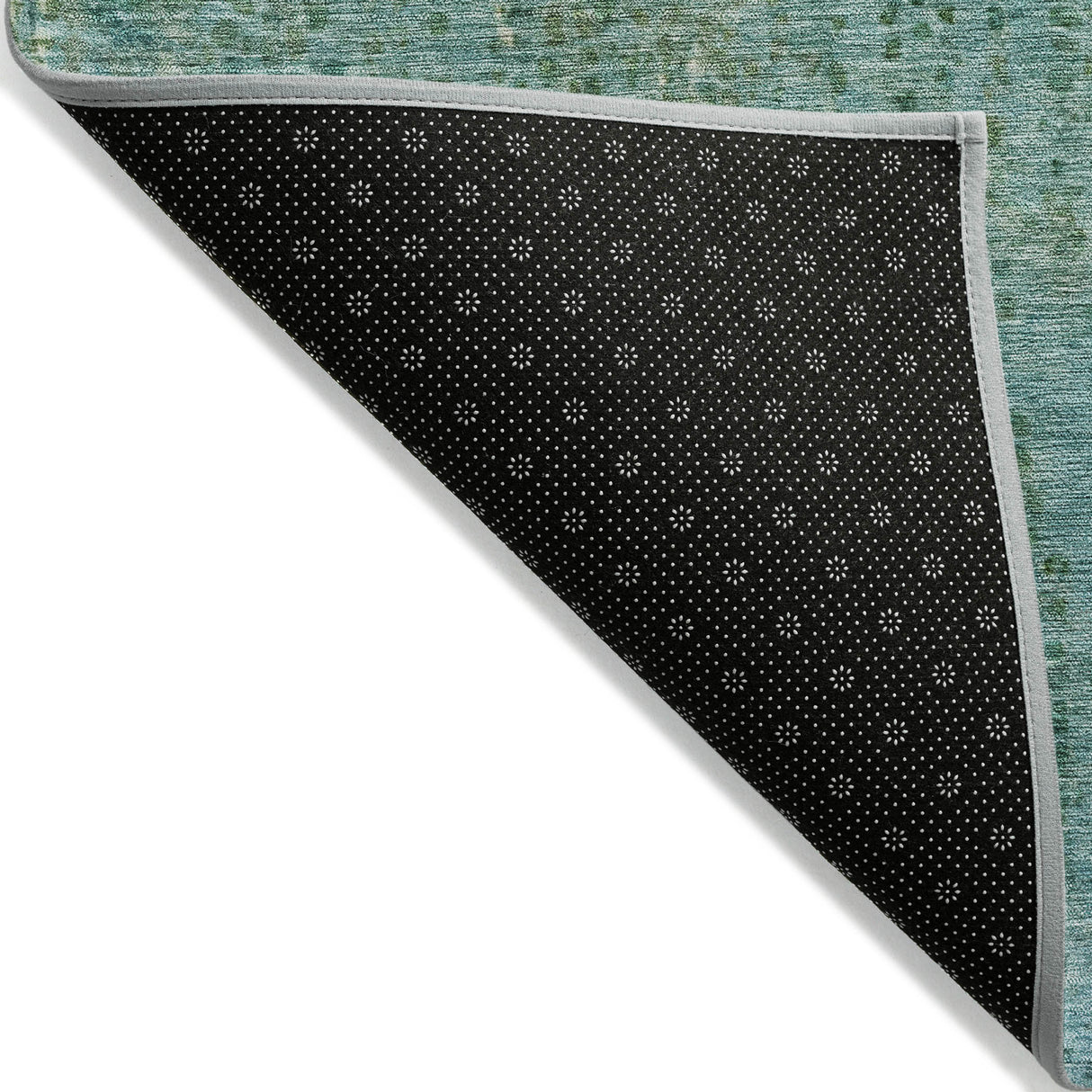 Addison Chantille ACN2088 Abstract Machine Made Transitional Teal Rug