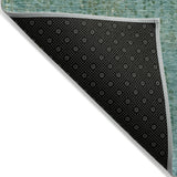 Addison Chantille ACN2088 Abstract Machine Made Transitional Teal Rug
