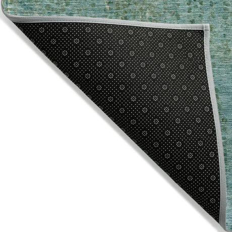 Addison Chantille ACN2088 Abstract Machine Made Transitional Teal Rug