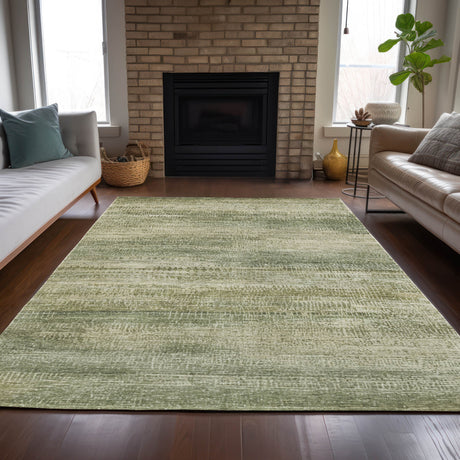 Addison Chantille ACN2089 Abstract Machine Made Transitional Aloe Rug