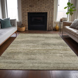 Addison Chantille ACN2089 Abstract Machine Made Transitional Taupe Rug