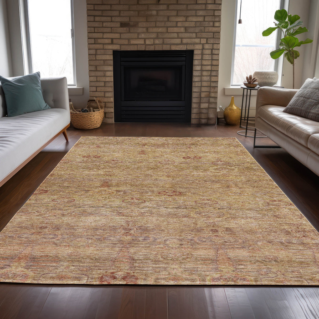 Addison Chantille ACN2090 Global Machine Made Traditional Coral Rug