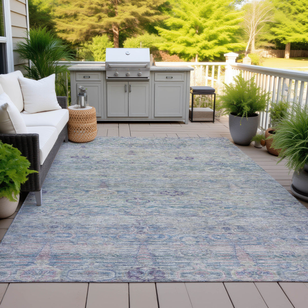 Addison Chantille ACN2090 Global Machine Made Traditional Plum Rug