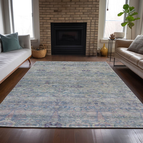 Addison Chantille ACN2090 Global Machine Made Traditional Plum Rug