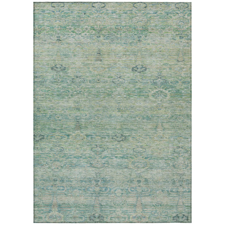 Addison Chantille ACN2090 Global Machine Made Traditional Teal Rug