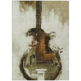 Addison Chantille ACN2091 Music Machine Made Transitional Brown Rug