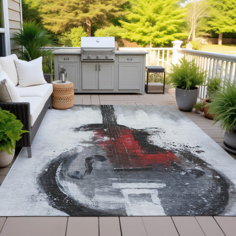 Addison Chantille ACN2091 Music Machine Made Transitional Gray Rug