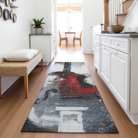 Addison Chantille ACN2091 Music Machine Made Transitional Gray Rug