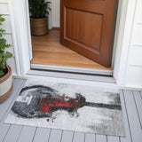 Addison Chantille ACN2091 Music Machine Made Transitional Gray Rug
