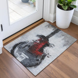 Addison Chantille ACN2091 Music Machine Made Transitional Gray Rug