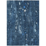 Addison Chantille ACN2092 Abstract Machine Made Transitional Blue Rug