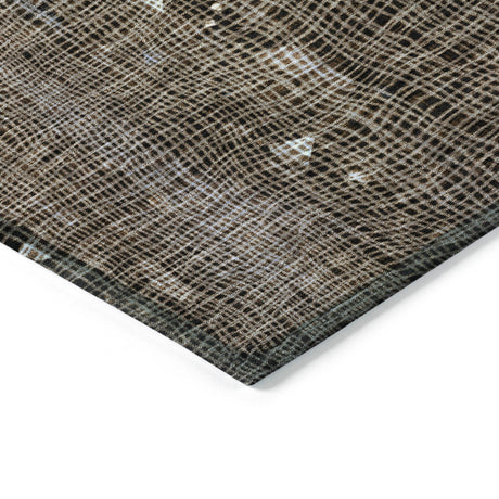 Addison Chantille ACN2092 Abstract Machine Made Transitional Chocolate Rug
